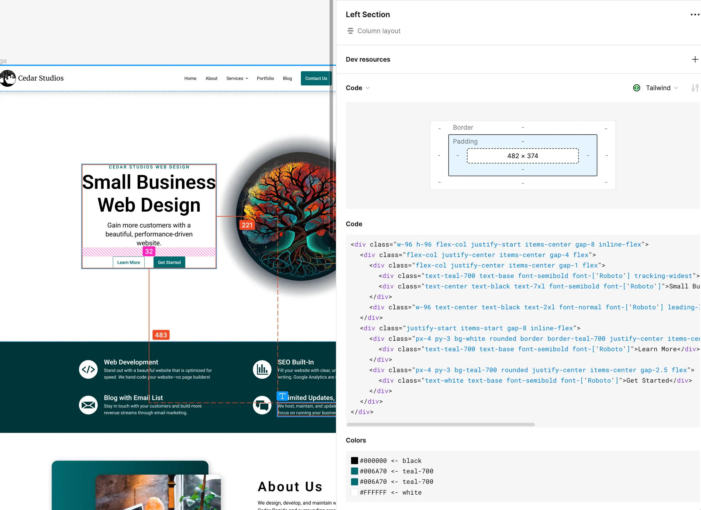 figma code suggestion tool