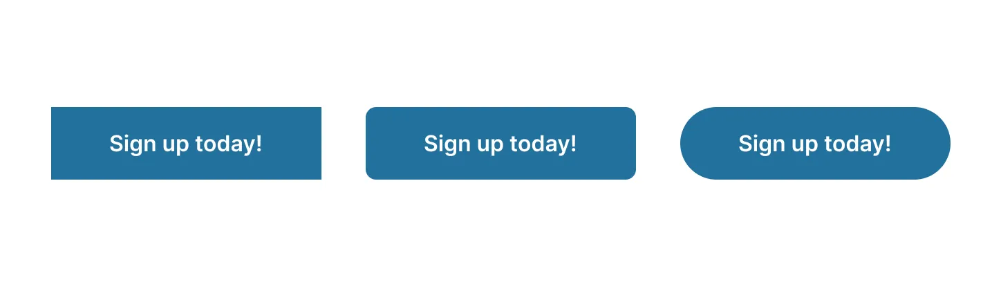square rounded and round buttons