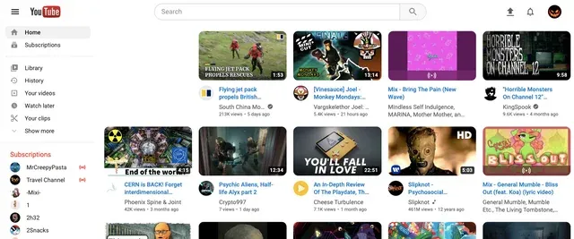 Youtube rounded video thumbnails