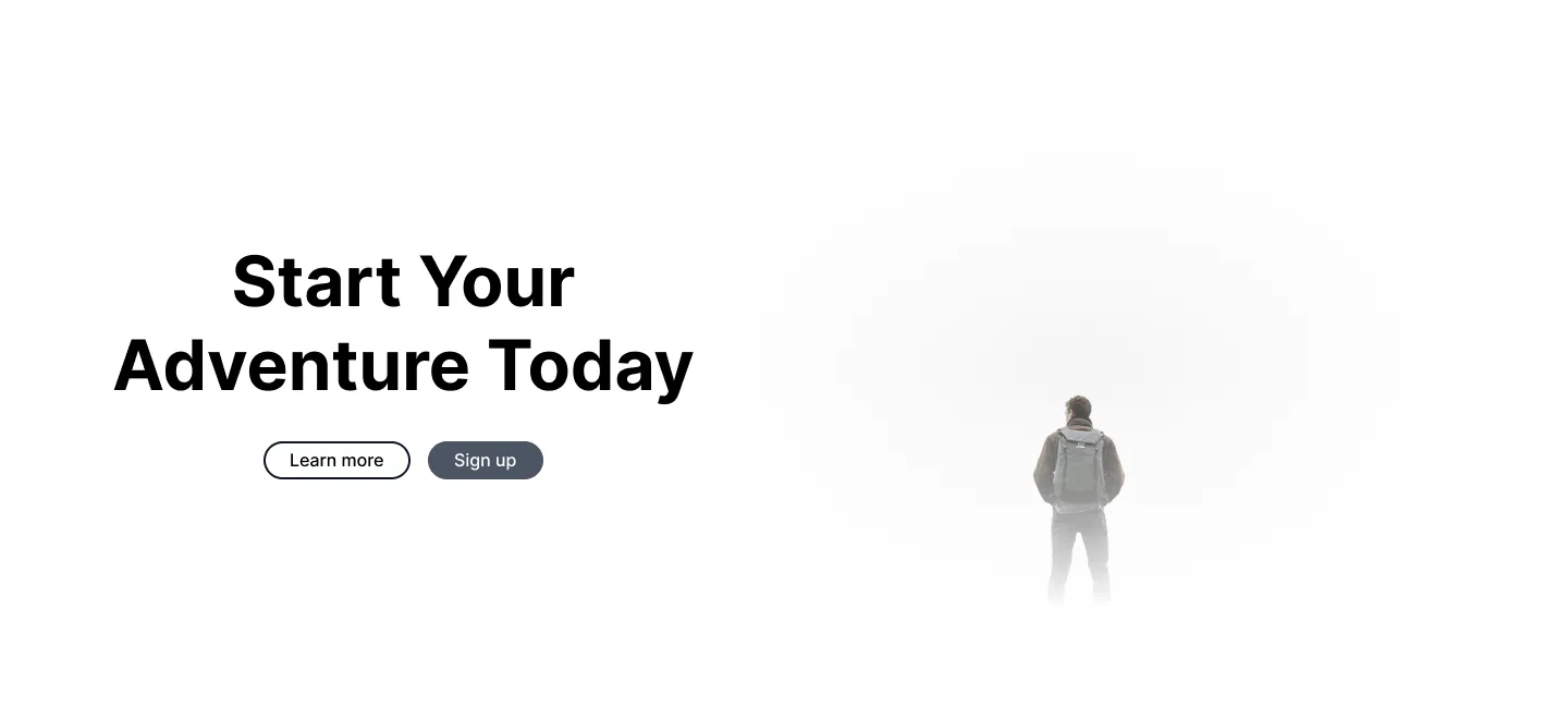 simple hero website design